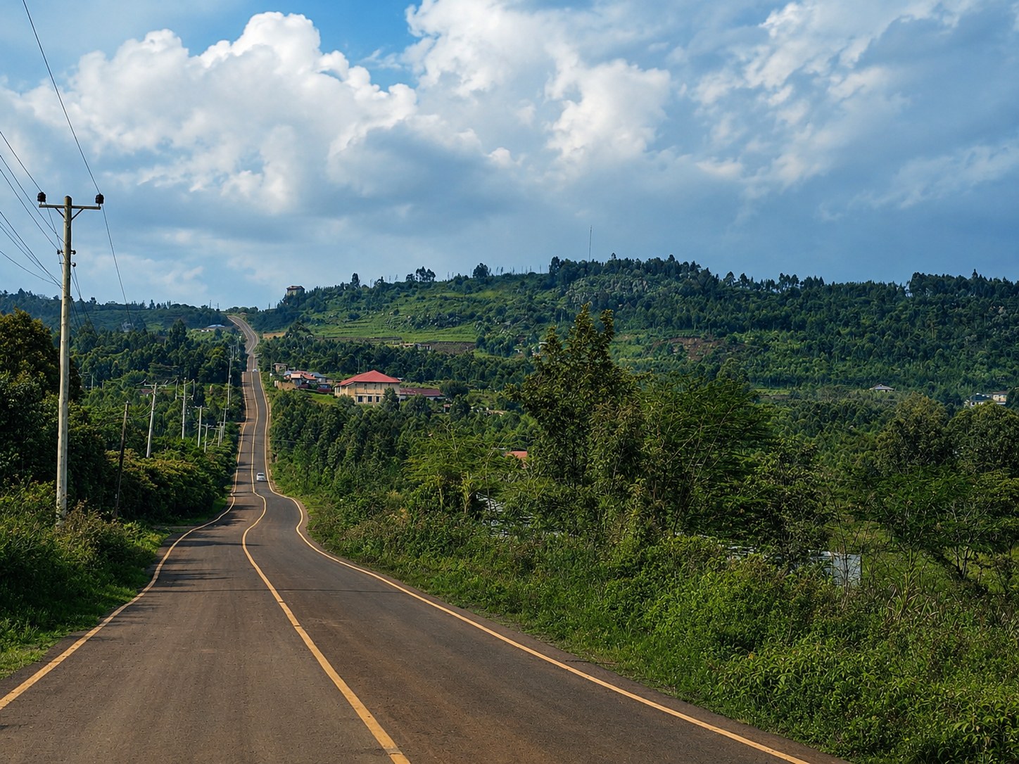 Road access through the surrounding area